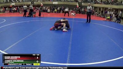 120 lbs Round 2 - Kasin Noordyk, Ringers Wrestling vs Corbyn Holdeman, Crass Trained