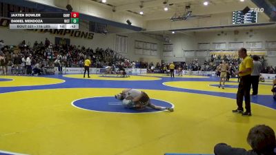 116 lbs Consi Of 16 #2 - Jaxten Bowler, Canyon View (UT) vs Daniel Mendoza, Victor Valley