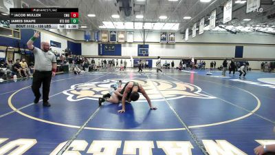 138 lbs Consi Of 16 #2 - Jacob Mullen, CMG Wrestling Academy vs James Snape, Beat The Streets Boston