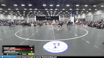 138 lbs Quarterfinal - Landen Davis, Sebolt Wrestling Academy vs Wyatt Unser, Victory School Of Wrestling