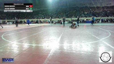 160 lbs Round Of 32 - David Moody, Ardmore Junior High vs Jacob Green, MacArthur Wrestling