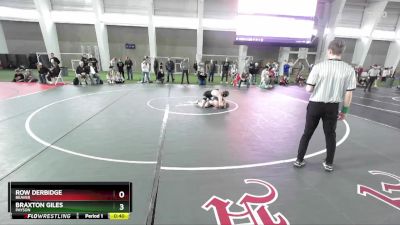 150 lbs Cons. Round 5 - Braxton Giles, Payson vs Row Derbidge, Beaver