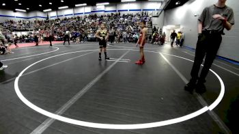 83 lbs Round Of 16 - Diesel Miller, Perry Wrestling Academy vs Raine Deatherage, Tecumseh Youth Wrestling