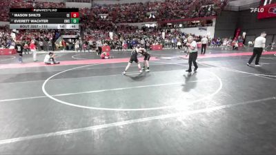 110 lbs Champ. Round 2 - Mason Shilts, Chippewa Elite vs Everett Wachter, Oregon Wrestling Club
