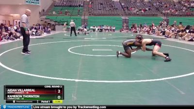 157 lbs 2nd Wrestleback (16 Team) - Aidan Villarreal, North Gwinnett vs Kameron Thornton, Carrollton