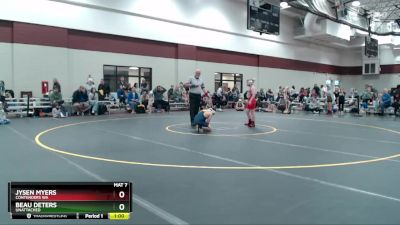 80-91 lbs Round 1 - Jysen Myers, Contenders WA vs Beau Deters, Unattached