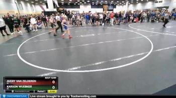 92 lbs Cons. Round 2 - Karson Wuebker, IA vs Avery Van Zelderen, IA