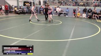 150 lbs Cons. Semi - Bridger Johnson, Chugach Eagles Wrestling Club vs Conner Cook, Nikiski Freestyle Wrestling Club