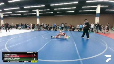 74 lbs Quarterfinal - Luke McElhenny, Best Trained Wrestling vs Jason Coffel, NB Elite Wrestling Club