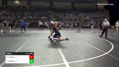 285 lbs Quarterfinal - Kawaun Deboe, Indian Hills vs Dan Baker, Northeast Oklahoma A&M