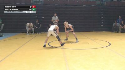 120 lbs Consolation - Joseph Britt, Carolina Forest vs Taylon Winker, Catawba Ridge