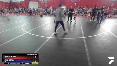 101 lbs Round 3 - Ava Schultz, MN vs Evie Sova, WI