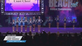 Coast Cheer - Lady Sharks [2023 L2 Junior - D2 - Small - A 3/25/2023] 2023 ACDA Reach the Beach Grand Nationals - DI/DII
