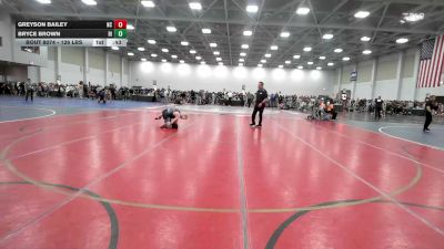 126 lbs Consi Of 64 #1 - Greyson Bailey, NC vs Bryce Brown, RI