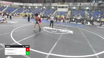 126 lbs Consi Of 16 #2 - Bradley Rowland, Cheyenne East vs Luke Carbone, Chatfield WC