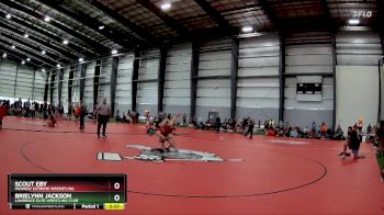 97 lbs Quarterfinal - Brielynn Jackson, Lawrence Elite Wrestling Club vs Scout Eby, Midwest Extreme Wresrtling