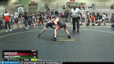 92 lbs Round 3 (4 Team) - Prestyn Harrell, Hudson Orange vs Carter Naudi, Brighton Black