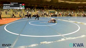 55 lbs Consolation - Luxton Sullivan, Cushing Tigers vs Jax Miller, Team Tulsa Wrestling Club