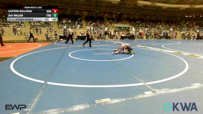 55 lbs Consolation - Luxton Sullivan, Cushing Tigers vs Jax Miller, Team Tulsa Wrestling Club