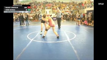136 lbs 1st Place Match - Anne Schulz, LEBANON WRESTLING vs Kelsey Denholm, Lady Warriors Wrestling Club