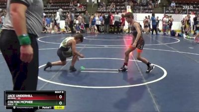 82 lbs Round 3 (6 Team) - Jace Underhill, Belding vs Colton Mcphee, NINJA