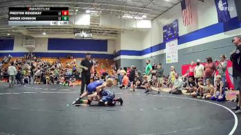 80 lbs Quarterfinal - Asher Johnson, Legacy Elite Wrestling Club vs Preston Ridgeway, Cobra Wrestling Club