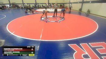 184 lbs Champ. Round 1 - Giovanni Jackson, Harper College vs Hunter Kazmierczak, Wheaton College