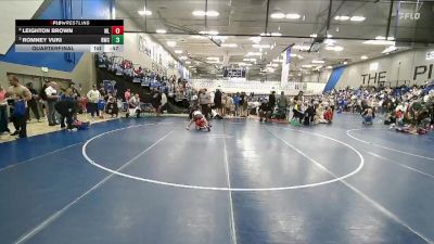 81 lbs Quarterfinal - Romney Vuki, Team Pride Academy vs Leighton Brown, Talons Wrestling Club