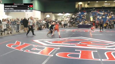 126 lbs Consi Of 64 #2 - Dominic Brown, IN vs Brady Full, PA