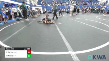 52 lbs Round Of 16 - Rock Harvey, Standfast OKC vs Jaxxe Madrid, Chickasha Youth Wrestling