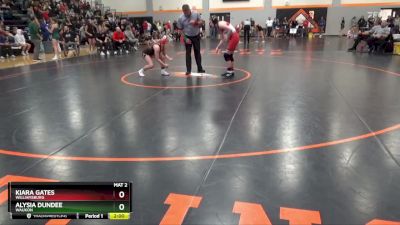 JV-5 lbs Round 2 - Kiara Gates, Williamsburg vs Alysia Dundee, Waukon