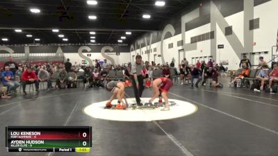 105 lbs Placement Matches (8 Team) - Ayden Hudson, Killer Elite vs Lou Keneson, Fort Hammers