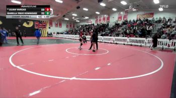 100 lbs Champ. Round 1 - Isabella Trejo Dominguez, Pacifica vs Lilian Vargas, Corona Senior