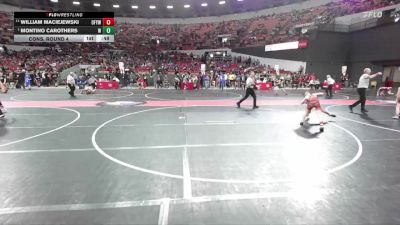 90 lbs Cons. Round 4 - Montino Carothers, Glenwood City vs William Maciejewski, Oconto Falls/Abrams Youth Wrestling
