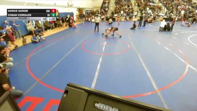 96-100 lbs Round 1 - Conan Corrales, Rough House vs Darius Saremi, Southwest Stallions WC
