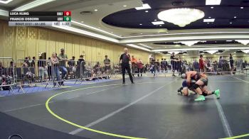 85 lbs Semifinal - Luca Kling, Unattached vs Francis Osborn, Askeo International