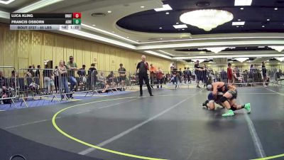 85 lbs Semifinal - Luca Kling, Unattached vs Francis Osborn, Askeo International