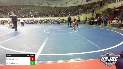 96 lbs 3rd Place - Canaan Stewart, Amped Wrestling Club vs Stran Fincher, Plainview Youth Wrestling Club