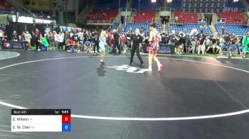 132 lbs Rnd Of 64 - Cole Wilson, Virginia vs Christian St. Clair, Ohio