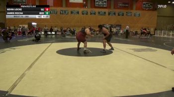 285 lbs Champ. Round 1 - Kevin Locke, Victor Valley College vs James Rocha, Moorpark College