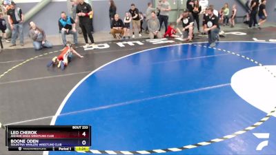 43 lbs Final - Boone Oden, Soldotna Whalers Wrestling Club vs Leo Cherok, Anchor Kings Wrestling Club