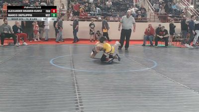 75_B lbs Consi Of 16 #2 - Alexander Bramer-Kuntz, Franklin Regional vs Marco DeFilippis, West Allegheny