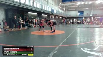 120 lbs Round 8 (10 Team) - Gunner Tompkins, Next Level WC vs Kalan Sanders, Lakeshore Titans