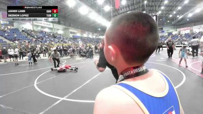 52 lbs Semifinal - Asher Lamb, Canon City Wrestling Club vs Dezmon Lopez, Team Garcia WC