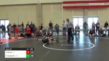 61 lbs Quarterfinal - Carter Greco, Junior Terps ES vs Frankie Spagnola, Edge ES