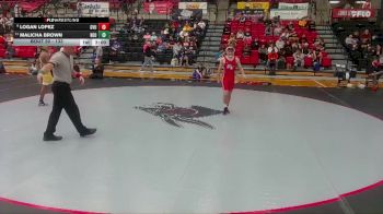 133 lbs Champ. Round 1 - Malicha Brown, Northeastern Oklahoma A&M vs Logan Lopez, Grand View