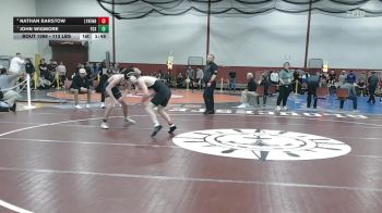 113 lbs 3rd Place - Nathan Barstow, Lynnfield/N.Reading vs John Wigmore, Foxborough