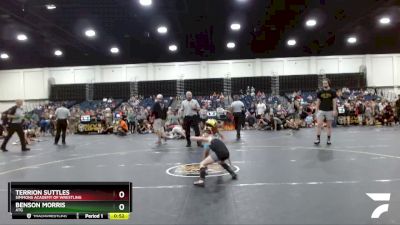 47 lbs Round 3 - Terrion Suttles, Simmons Academy Of Wrestling vs Benson Morris, ATG