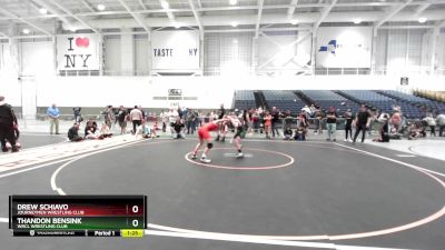 110 lbs 1st Place Match - Thandon Bensink, WRCL Wrestling Club vs Drew Schiavo, Journeymen Wrestling Club