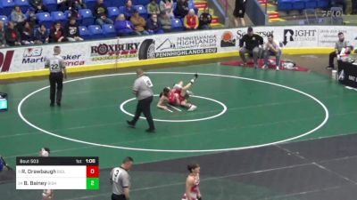 157 lbs Round Of 32 - Ryan Drawbaugh, Biglerville vs Bentley Bainey, Bishop McCort